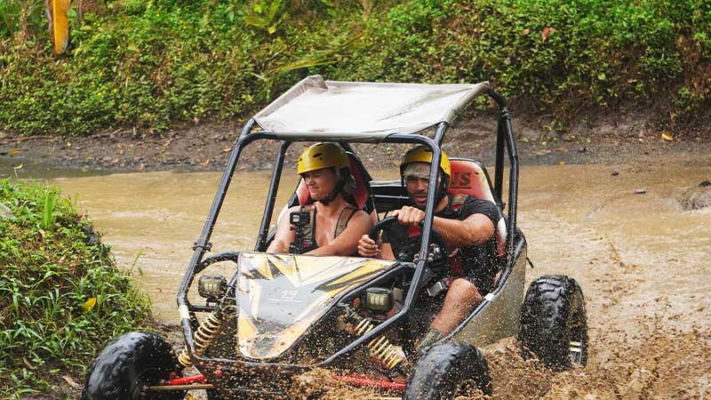 UTV Buggy Bali Through Jungle and Rice Fields